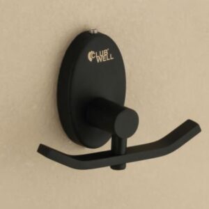 APPLE TOOLS AND HARDWARES STYLISH LUXURIOUS STAINESS STEEL BATHROOM ACCESSORIES, BATH COLLECTIONS LOREN BLACK ROBE HOOK